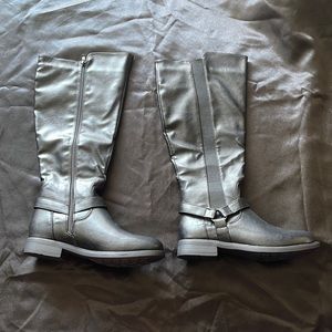 Black knee high boots